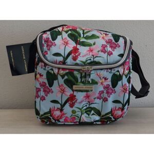 Adrienne Vittadini AVTB7747 Mint Floral 9" Fashion Crossbody Cooler Satchel